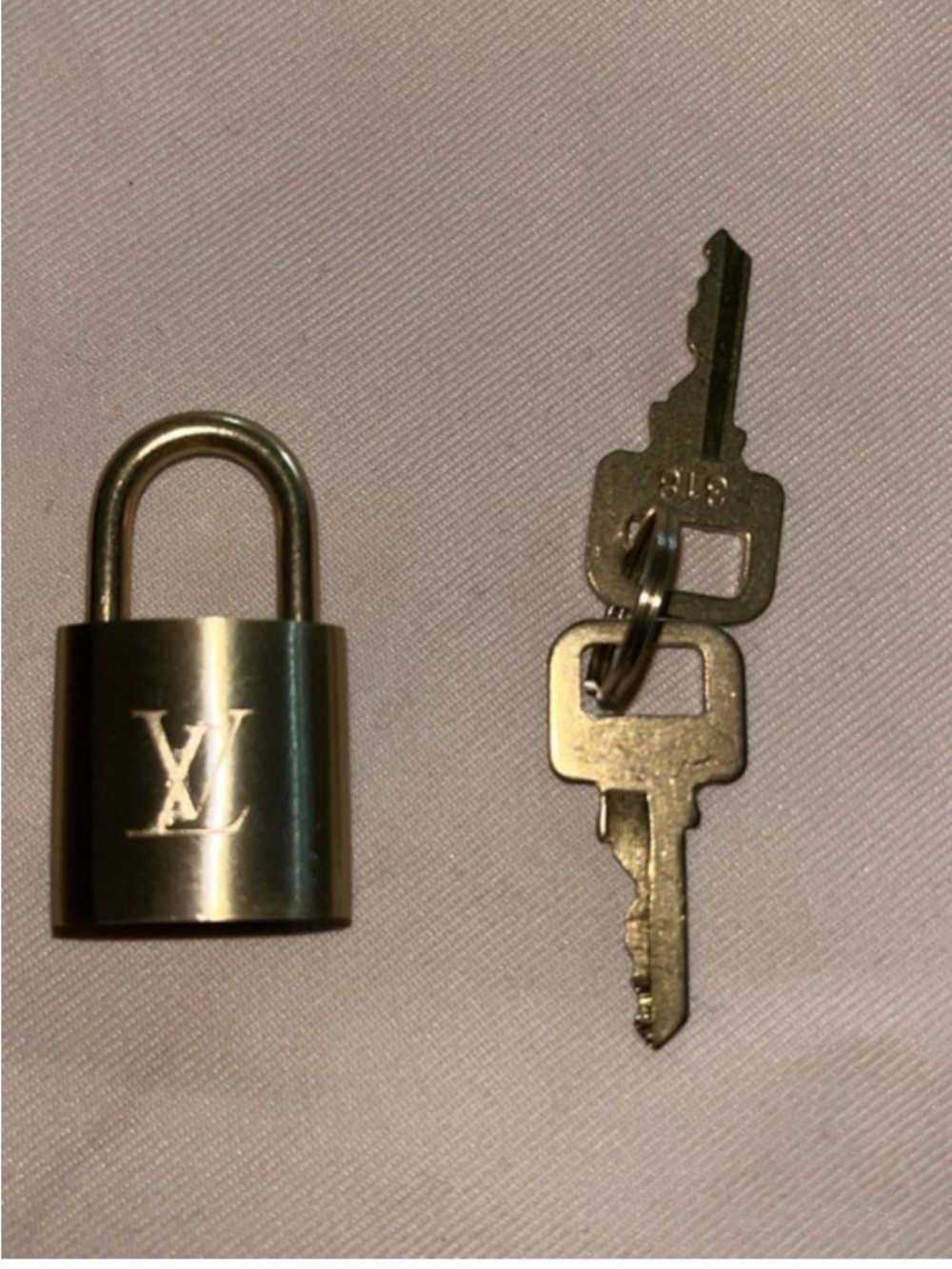 Cute fashion Gold-tone Padlock with Keys - Accessories Key & Card Holder
